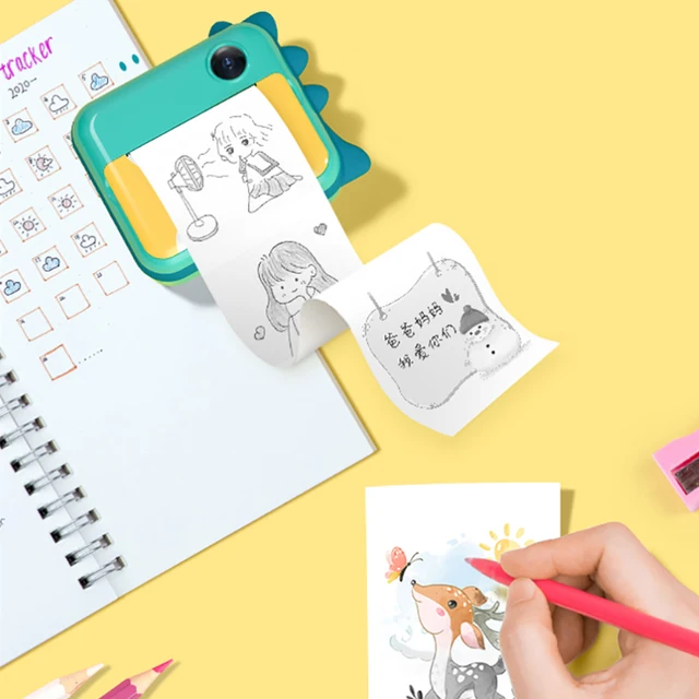 Kids Instant Camera Children Print Camera For Kids 1080P Video Photo Digital Camera With Print Paper Birthday Gift For Girls Boy 5