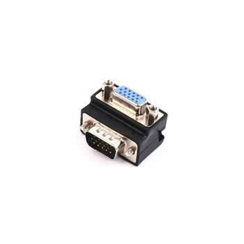 

90 Degree VGA SVGA Male to VGA 15Pin Female Monitor Adapter