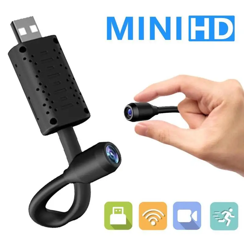 Камера видеонаблюдения 1080p Wi Fi Hd Usb профессиональная поддержка Tf карт Спортивная