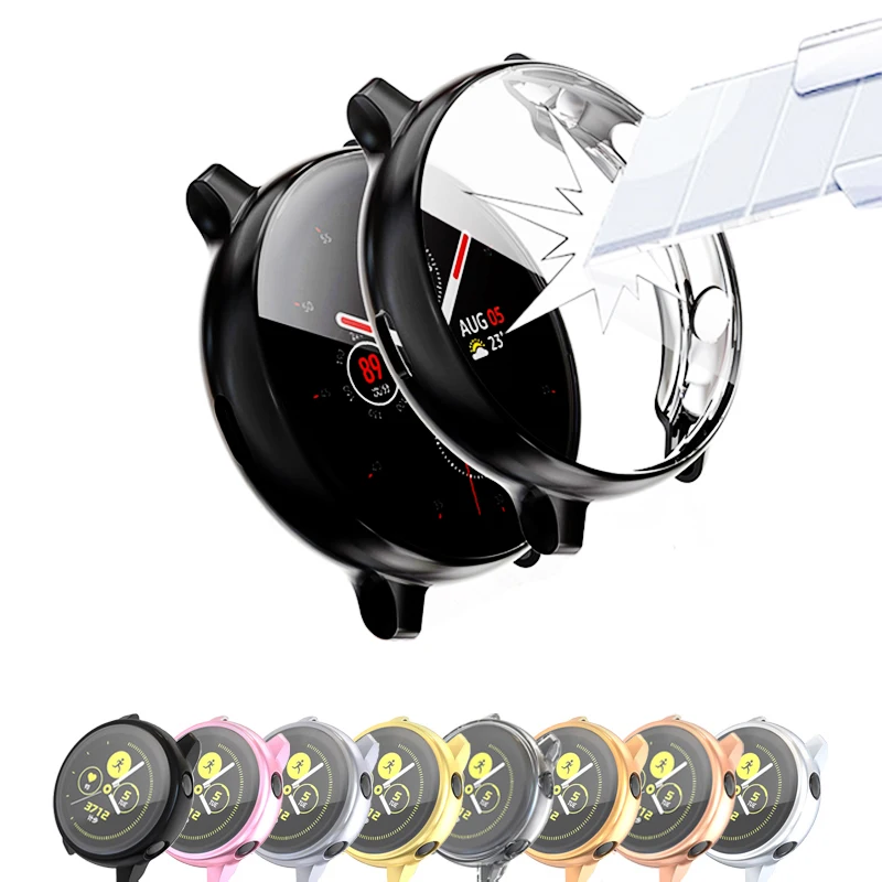 Чехол для защиты экрана samsung galaxy watch active 2 Ультратонкий силиконовый чехол полной