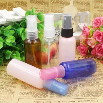 

30ml 50ml 100ml Transparent Plastic Perfume Atomizer Small MIni Empty Spray Refillable Bottle Travel Bottles Set Random Color