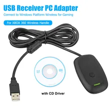 VODOOL ПК беспроводной контроллер игровой приемник Кабель-адаптер для microsoft Xbox 360 беспроводной контроллер геймпад с CD приводом