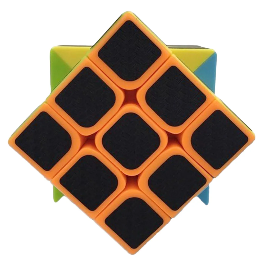 Детские забавные игрушки для мальчиков и девочек, 3x3x3, скоростной кубик, наклейка из углеродного волокна для гладкого магического кубика, пазлы, игрушка в подарок