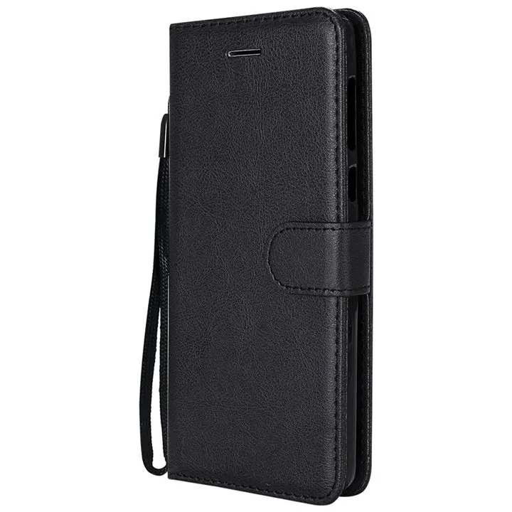 Black A Простой кожаный чехол для сумки Motorola Moto One G5s G6 Plus G7 power P30 Note кожаная рамка Z3 Z4 Play сплошной цвет Funda E06F - Цвет: Black A
