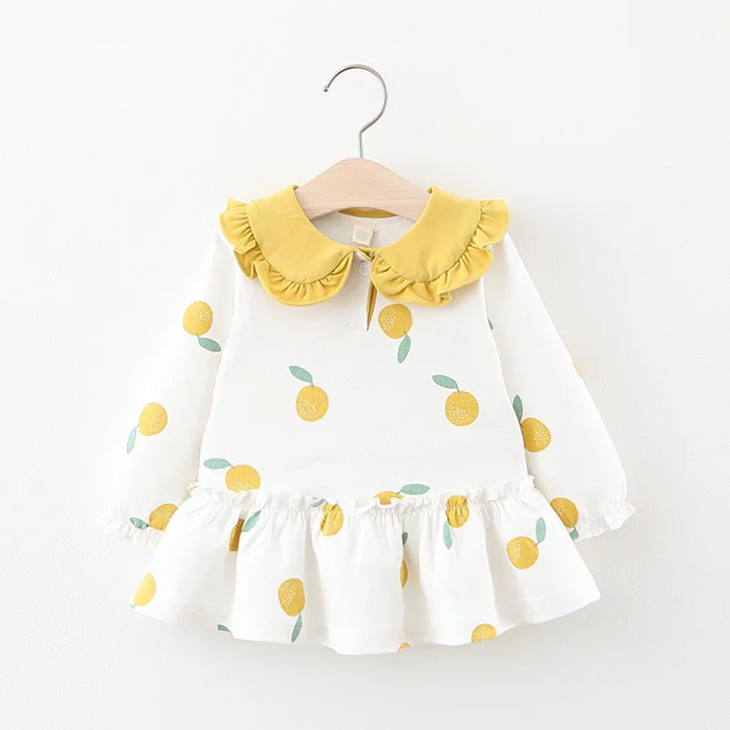 Платье для маленьких девочек; ; Платье с принтом; Новинка года; Весенняя детская одежда