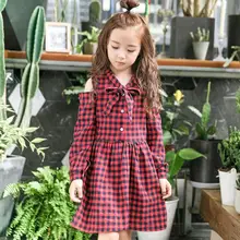 Весенние костюмы для детей; vestido Para; платья девочек от 10 до 12 лет Sukienki халат длинными рукавами; повседневная одежда платье юбка платье для девочки платье женское