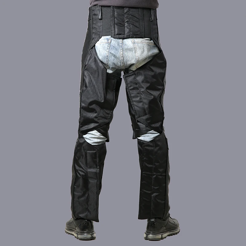 Мужские брюки из натуральной кожи, профессиональные мотоциклетные байкерские брюки, защитная экипировка из коровьей кожи, регулируемые эластичные теплые штаны на липучке