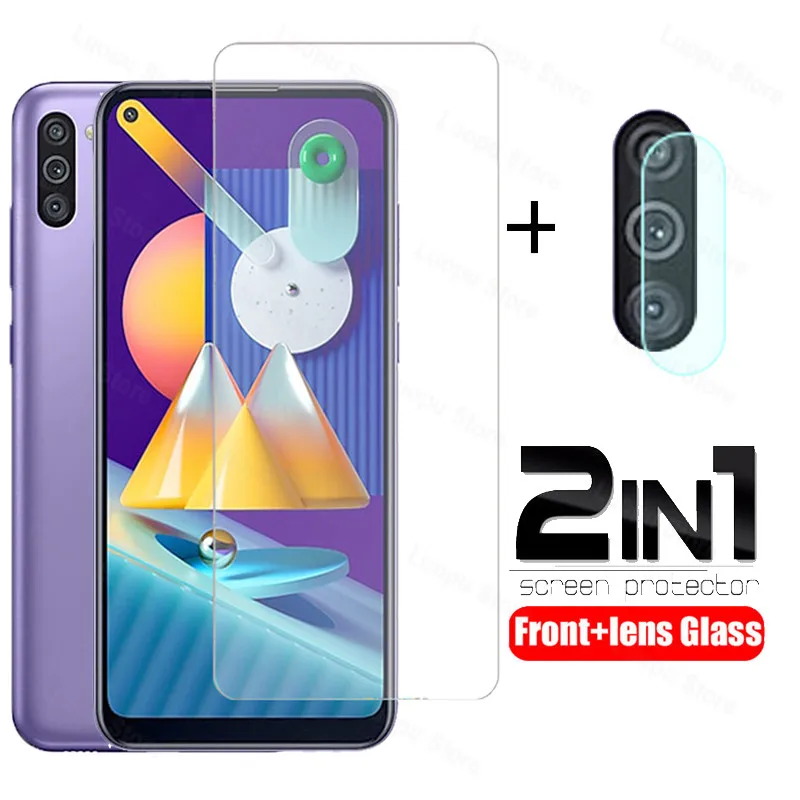 2 в 1 Защитное стекло для объектива камеры samsung galaxy m11 m21 m31 m21s m31s защита экрана