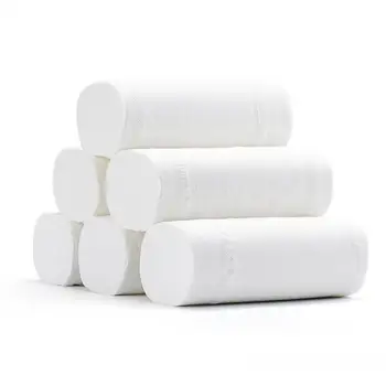 

20 NEW Coreless Toilet Paper Soft And Thick Four Layers Original Wood Pulp It Is Not Easy To Wet Water Fine Breakpoint Leveling