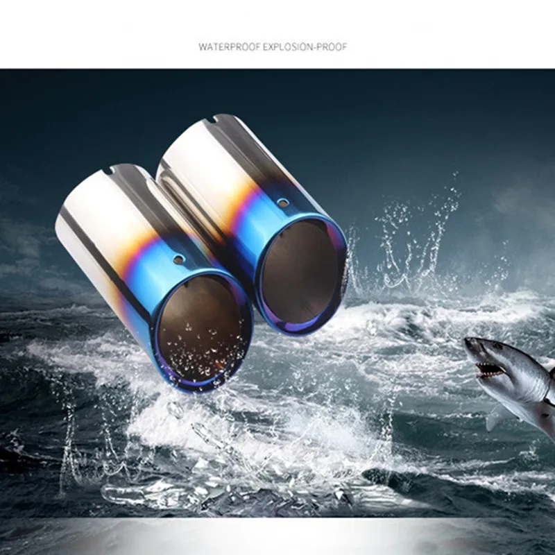 Автомобильный Стайлинг глушитель выхлопной трубы из нержавеющей стали