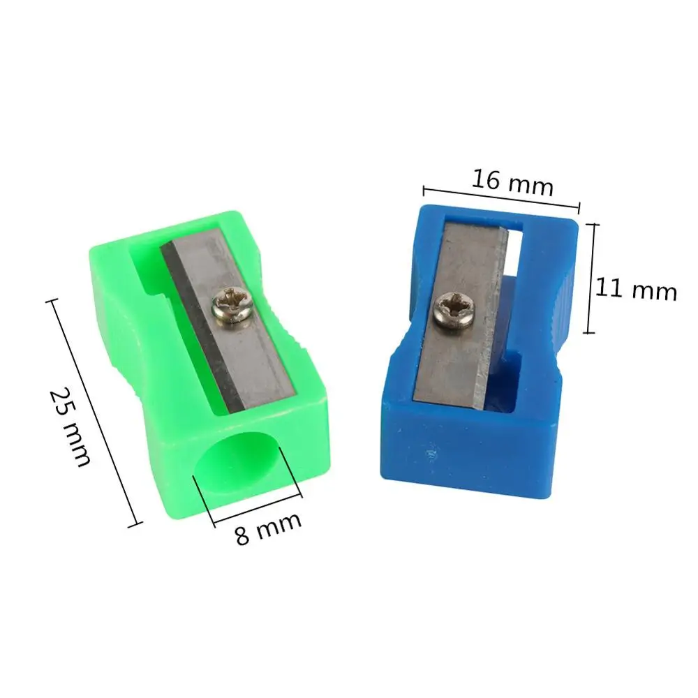 플라스틱 연필 깎이 표준 연필 눈썹 립 라이너 아이 라이너 연필 절단 칼, 사무실 학교 문구 피팅, 5 개