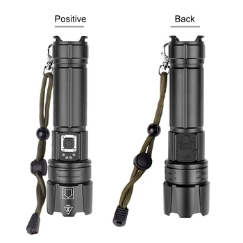 

Portable 1500 Lumen Handheld LED Flashlight Zoomable 5 Light Modes Outdoor Flashlight Torch Flashlight Zoomable Focus