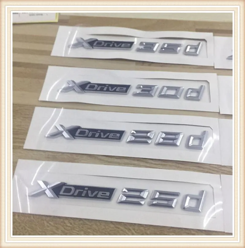 

1PC New Car Styling 3D ABS Xdrive 20d 25d 28d 30d 35d 40d 45d 48d 50d Side Badge Emblem Sticker For X3 E83 F25 X4 F26 X5 E70