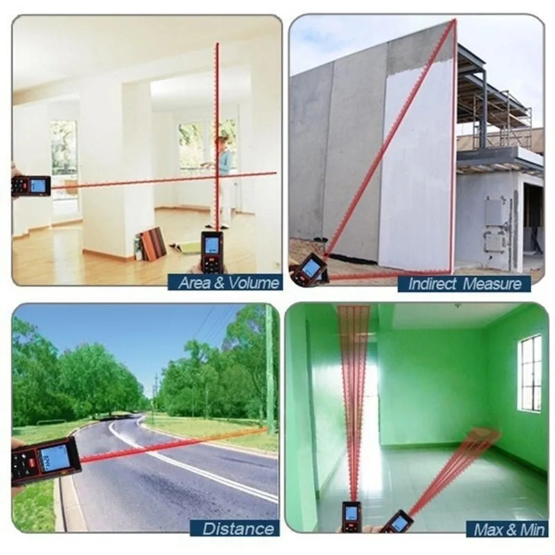 Multi-function 80M 3V Digital laser Rangefinder Distance Meter handheld infrared laser range finder lever measurment area Multi-function 80M 3V Digital laser Rangefinder Distance Meter handheld infrared laser range finder lever measurment area