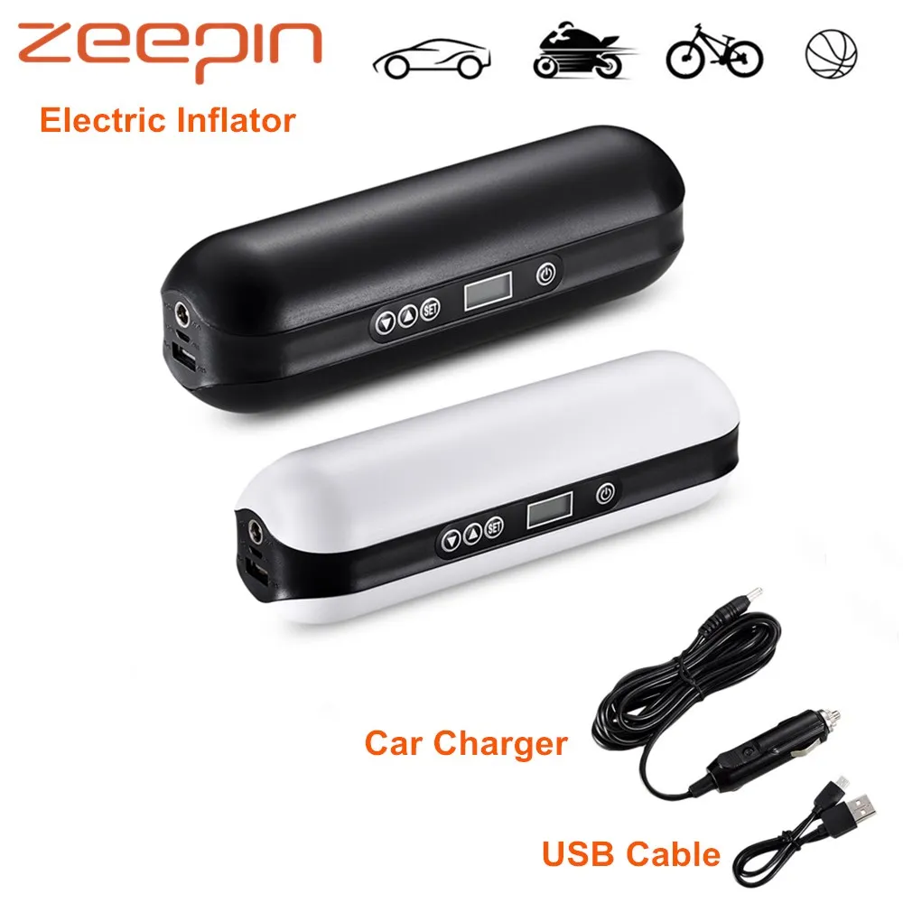 

Portable DC 5V 150 PSI Car Compressor Multipurpose Mini Electric Inflator With Tyre Pressure Gauge LED Light 4 Unit Options