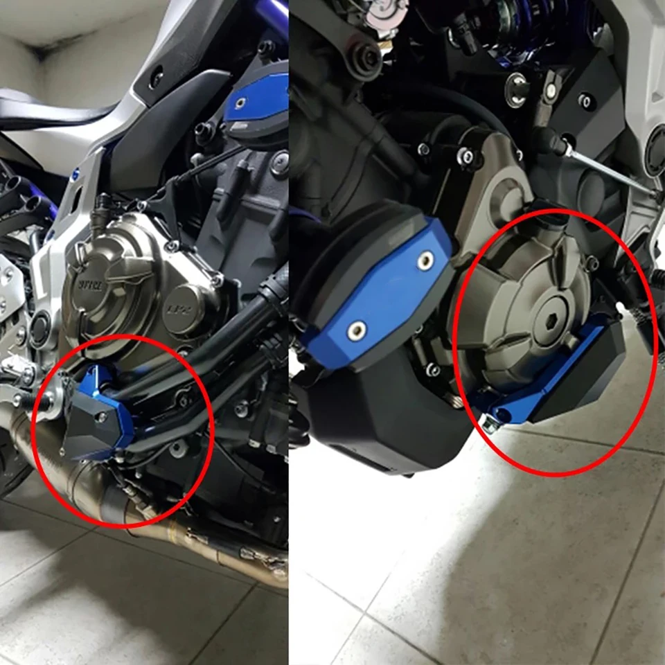 

For YAMAHA MT 07 MT07 FZ07 MT-07 2014 2015 2016 2017 2018 CNC Motorcycle Engine Stator Case Guard Cover Protector Frame Slider