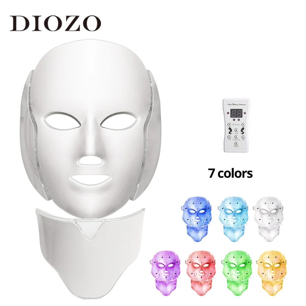 

DIOZO Led Facial Mask Photon Light 7 Colors Mask Beauty Skin Rejuvenation Therapy Wrinkle Removal LED Light Beauty Devices
