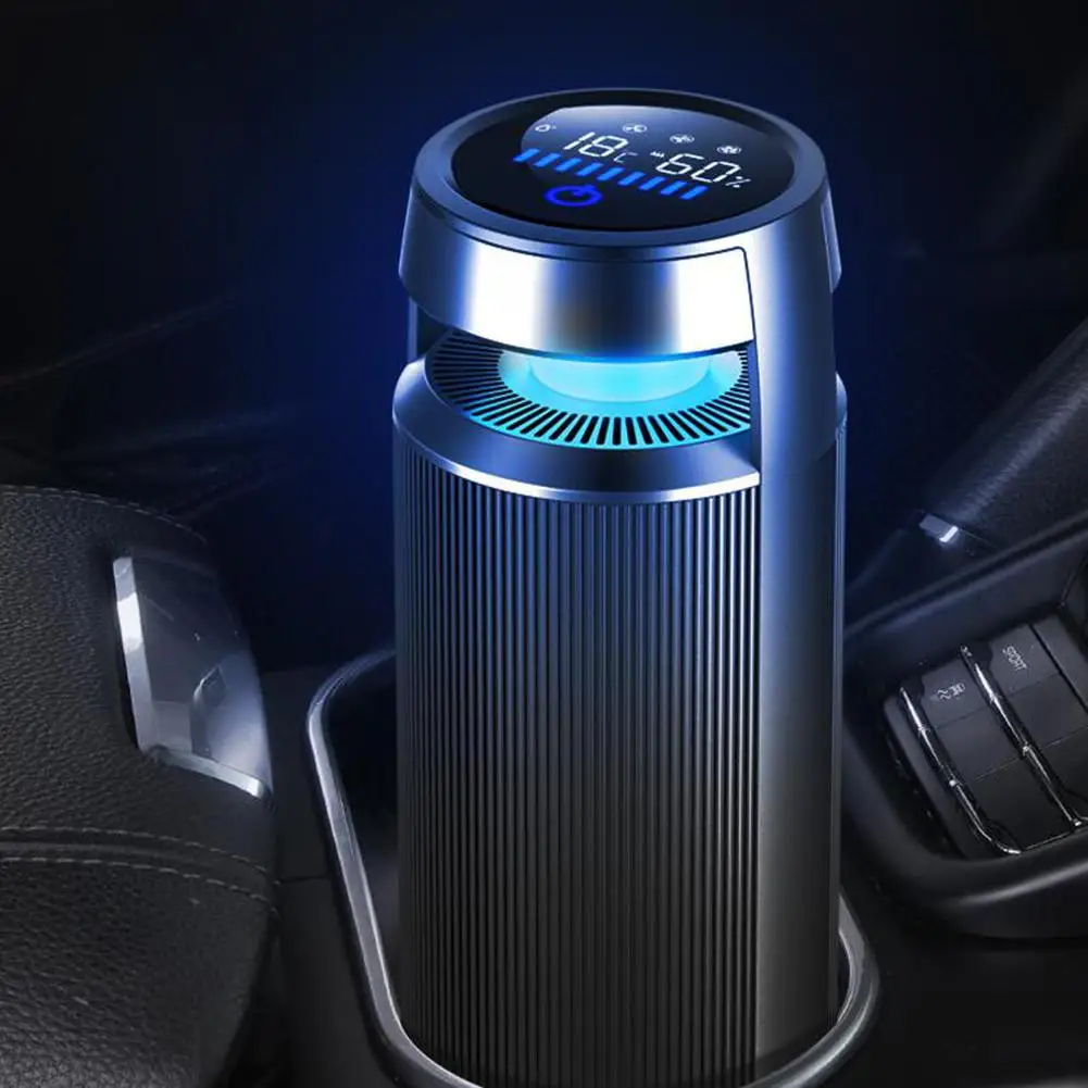 USB автомобильный очиститель и увлажнитель воздуха удалить PM2.5 формальдегид анион автомобильный очиститель воздуха Алюминиевый сплав