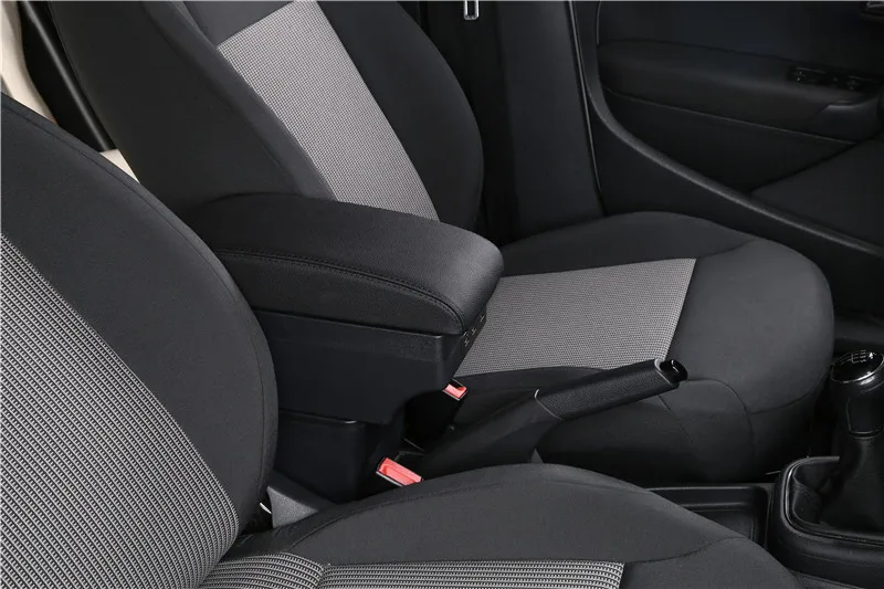 Для peugeot 107 подлокотник коробка центральный магазин содержимое коробка armsteun Подстаканник Пепельница интерьер автомобиля-Стайлинг Аксессуары USB - Название цвета: E1 style black line
