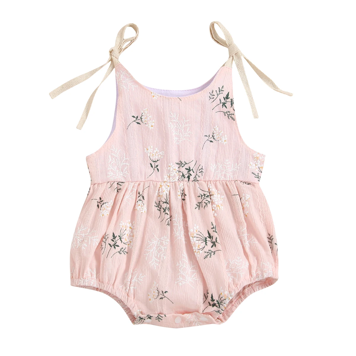 cute baby bodysuits 0-24M Summer Newborn Baby Girls Romper Clothes Baby Cotton Sleeveless Strap Jumpsuit Cute Toddler Leaf print Outfits Baby Bodysuits for girl  Baby Rompers