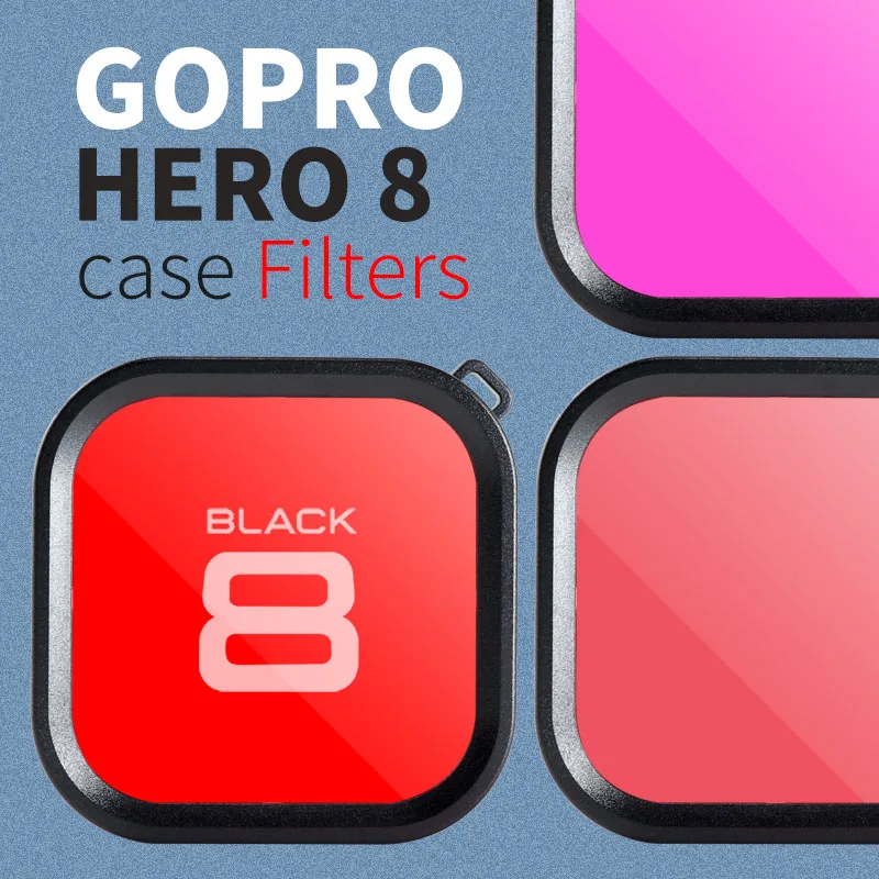 

Diving Lens Filter for GoPro Hero 8 Polarizer Red Purple Lens Filter for GoPro Hero 8 Action Camera Lens Filter Accessories