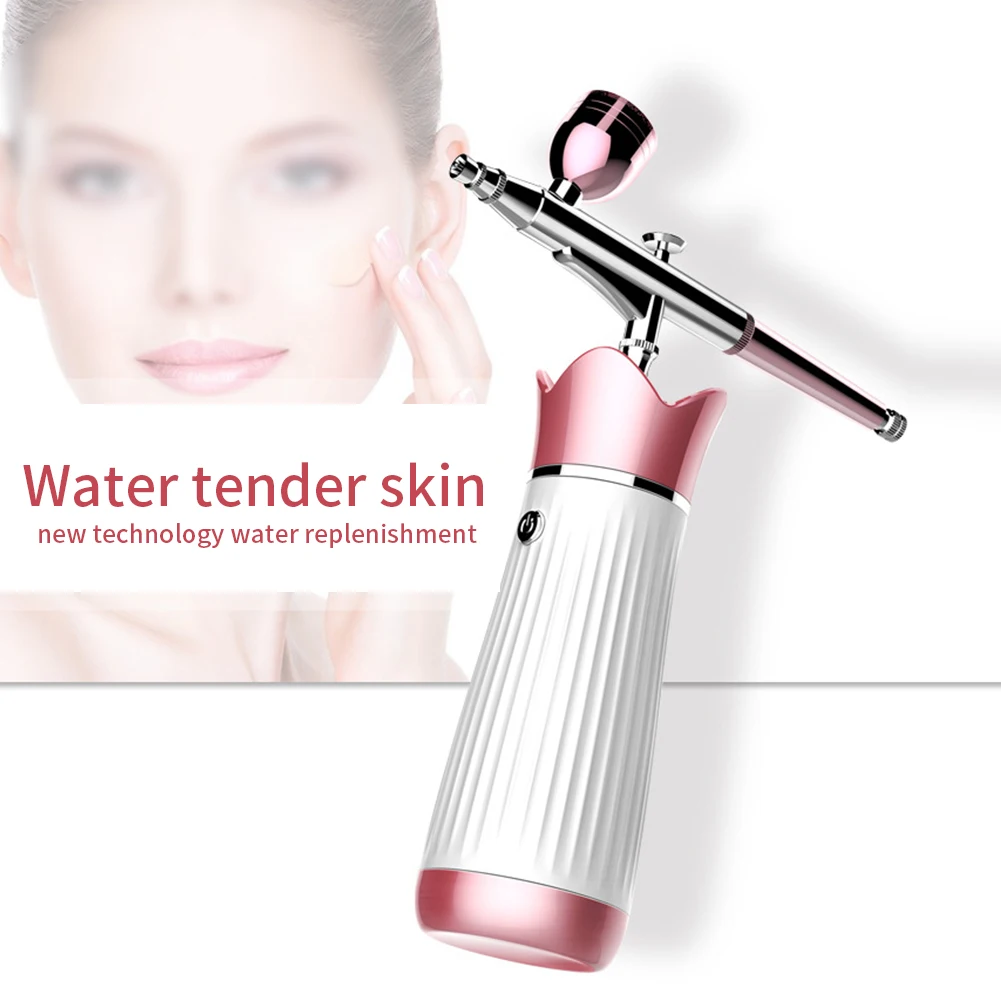 

Shrinking Pore Handheld Oxygen Sprayer Salon USB Rechargeable High Pressure Facial Treatment Moisturizing Anti Aging Skin SPA