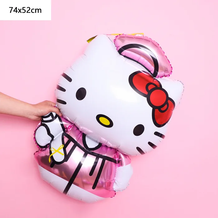 Мультфильм hello kitty алюминиевые воздушные шары для украшения вечеринок детский день рождения свадебное украшение игрушки алюминиевый шар