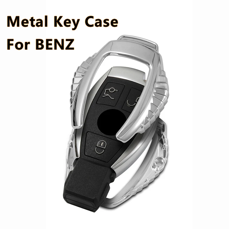 

High Quality Metal Car Key Cover For Benz C Class W204 GLC 260 C200 CLA GLA 200 Car Key Protector Key Case/ Shell/Bag New