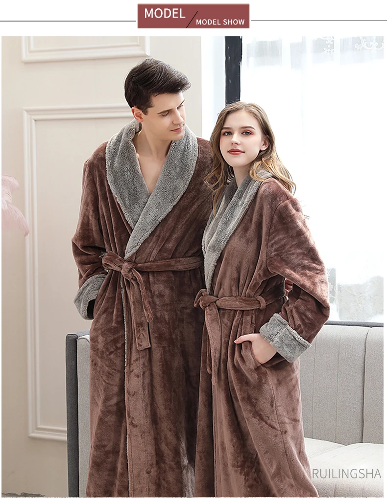 pink fur dressing gown