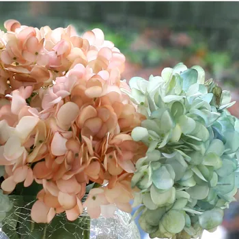 

French Hydrangea Imitation Flowers Set Silk Flower Decoration Artificial Flower Multi-Color Selectable-