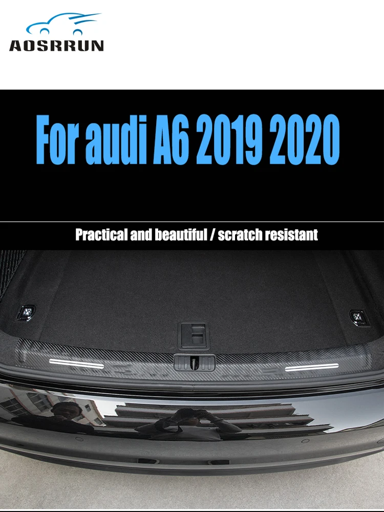 

Для Audi A3 A4 A6 2012 2013 2014 2015 2016 2017 2018 2019 2020 Стайлинг автомобиля полиуретан после ограждения задний бампер порог автомобильные аксессуары