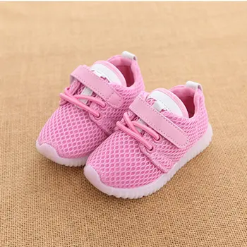 

Children's Shoes Led Girls Mesh Shiny Shoes Boys Light Sports Shoes Baby Flash Shoes Children Fashion Shoes