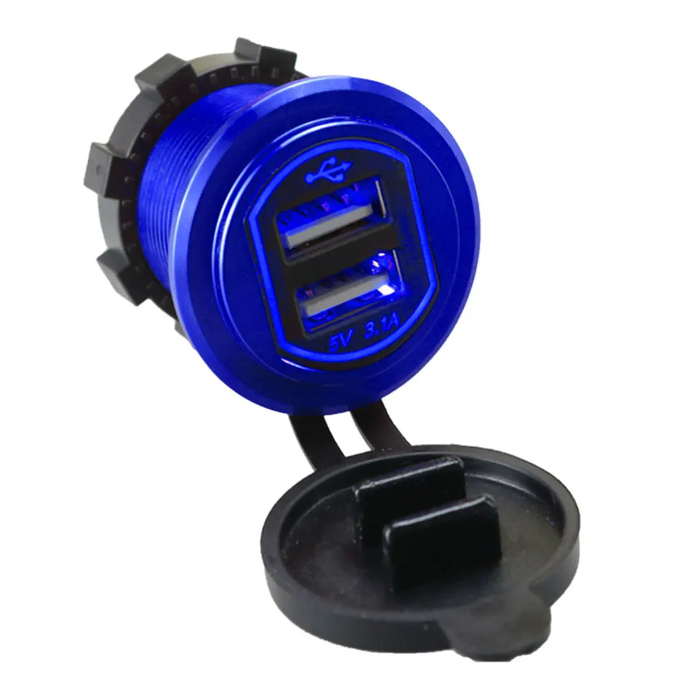 Car USB Charger Car Adapter Pratical Car Charger Universal Power Port 36.8*48.7*28.8mm 12-24V Swivel