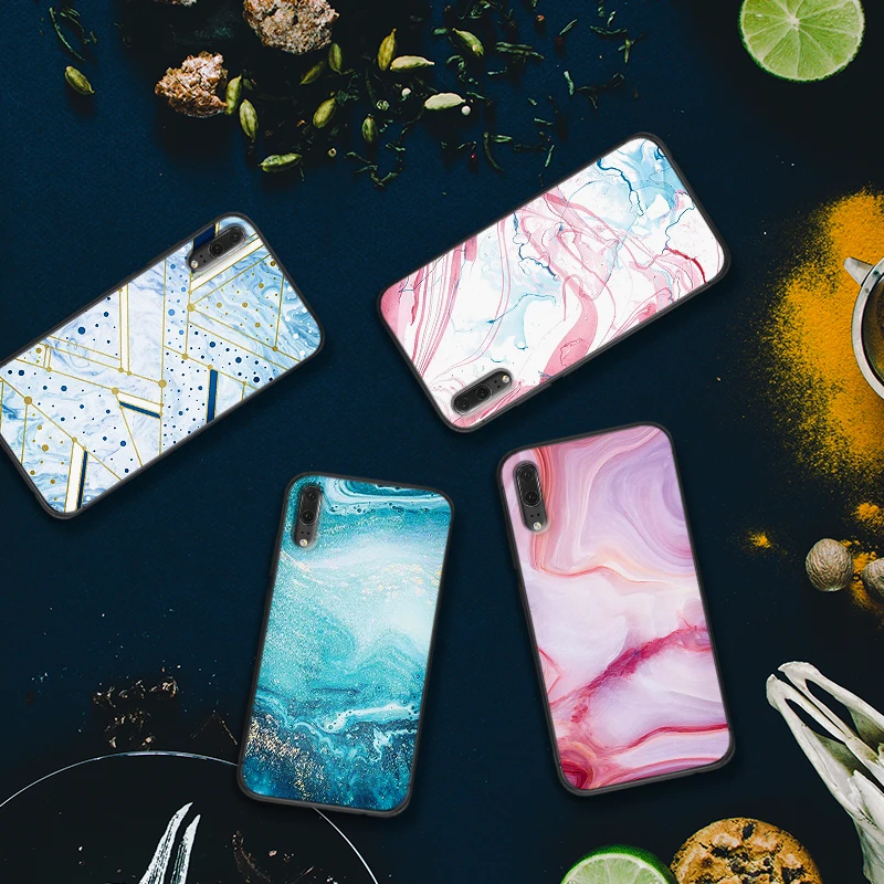 

For huawei honor 7X 8X 8C NOTE 10 Marble VIEW 20 7C 5.99IN 8 9 10 lite 7A 9X Pro Silicon Coque Capa