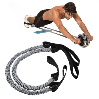 

2Pcs Pull Rope Waist Slimming Fitness Resistance Band for Abdominal Roller Wheel