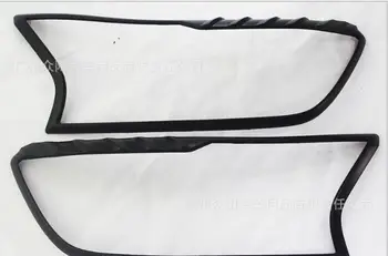 

2015-2018 For Ford Ranger ABS Black Headlight Covers Surrounds Trim Suitable for Ford Ranger T7 Pickup Lamp Hoods