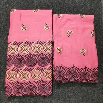 

African lace fabric cotton swiss voile lace in switzerland tissu broderie africain suisse nigerian gele headtie 7yard/set H2-84