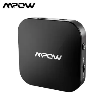

3.5mm Original Mpow Wireless Adapter Transmitter Support APTX/APTX-LL V5.0 Bluetooth Adapter 30H Long Playing Time for TV Car