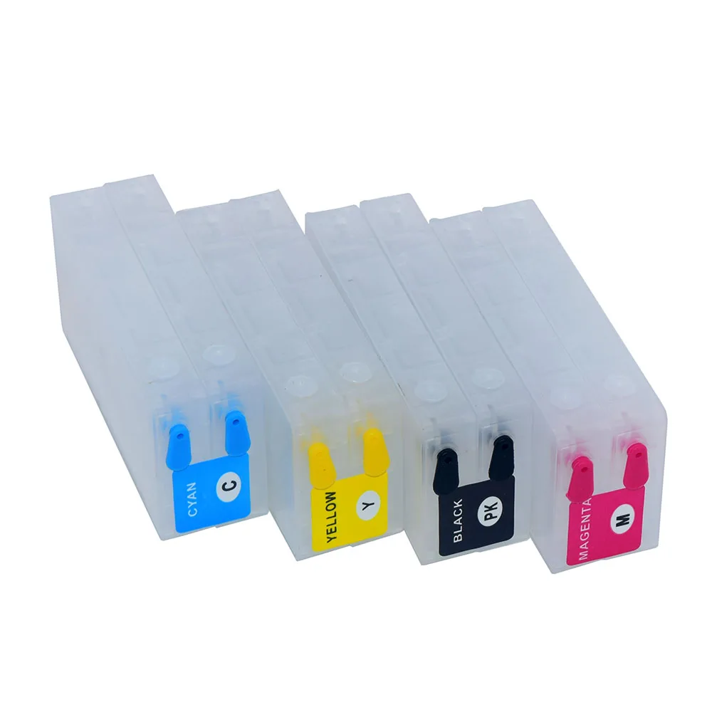 4 цвета многоразового картриджа и чипа Resetter для Epson TM C3500 C3510 GJiC22P принтера|ink cartridge