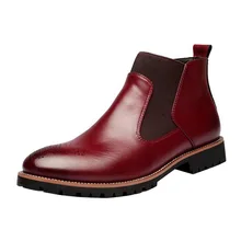 Г., новые ботинки «Челси» мужские ботильоны из натуральной кожи оригинальные мужские Короткие повседневные ботинки осенне-зимние ботинки в британском стиле
