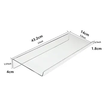 

Acrylic Computer Keyboard Holder Clear Tilted Keypad Stand for Office Home