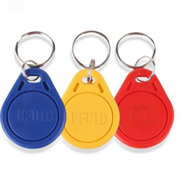 $16.79 100pcs Handheld 125khz ID Keyfob RFID Tag TK4100 EM4100 Access Control Time Attendance Card Sticker Key Fob Token Ring Proximity