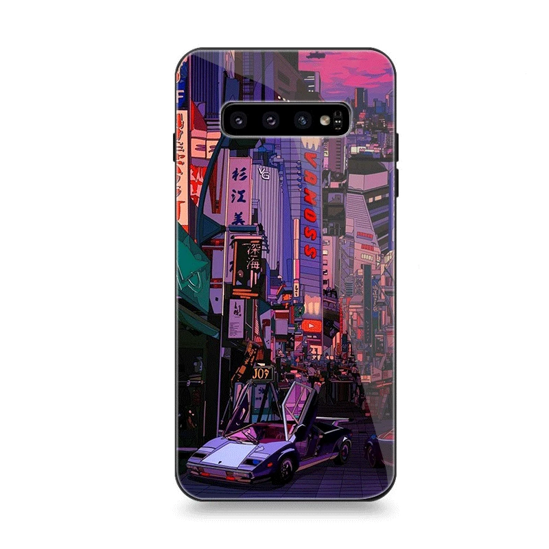 Мобильный чехол для телефона Стекло для samsung A10 A20 A30 A40 A50 A60 A70 S7 край S8 Plus Note 8 9 S10 крышка парным телефон фон - Цвет: G10