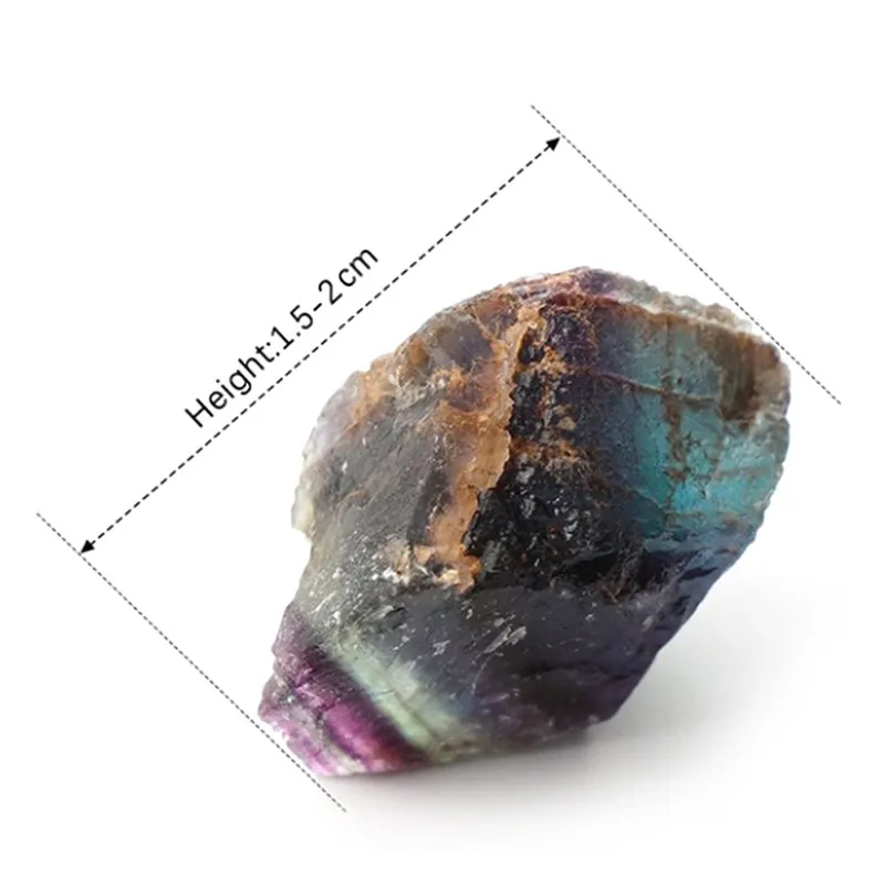 Точечная лечебная палочка для обработки камня цветная полоска флюорит натуральная флюоритовая, Хрустальная 1,5-65 см кварцевый кристалл камень - Цвет: 1.5-2cm