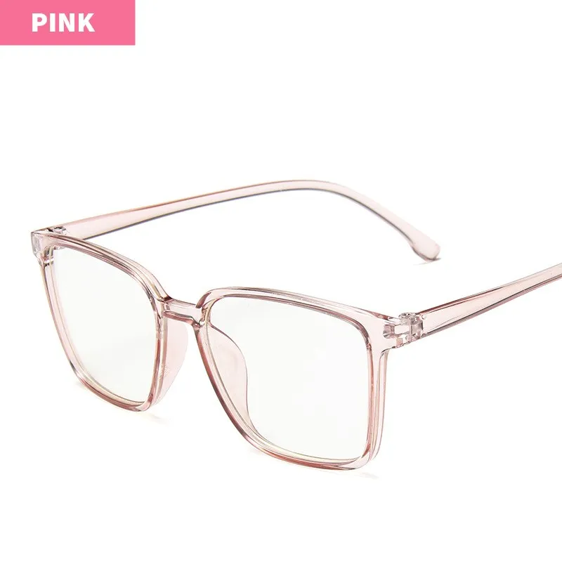 XojoX винтажные очки с защитой от Голубых лучей, оправа для женщин/мужчин, классические Квадратные прозрачные оправы для очков, оптические компьютерные очки - Цвет оправы: pink