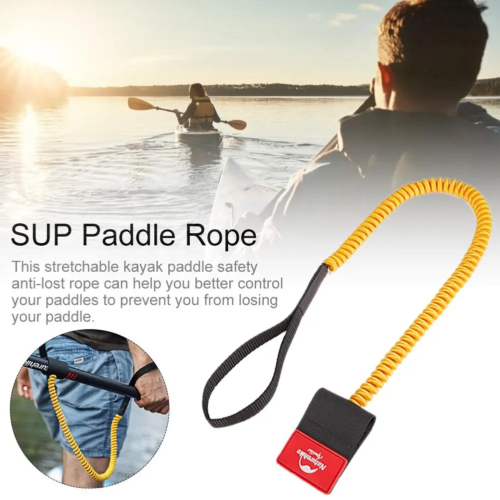Kayak Paddle Rope Lanyard Cord Adjustable Stretchable Boat Rope Paddles Anti-Lost Rope For Paddles Board Rope Surfing Accessory