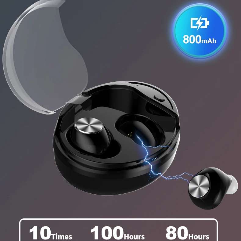 OTTWN X28 wireless bluetooth headset TWS waterproof 3D stereo headset mini invisible in-ear sports headset with charging case