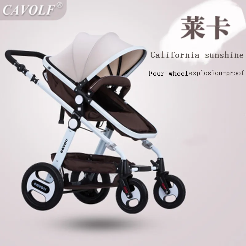 

Luxury Baby Stroller 2 in 1 High Landscape Baby Prams For Newborns Travel System Baby Trolley Walker Foldable Baby Car Carriage