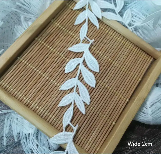 1Yards-Embroidery-Lace-Flower-Ribbon-Leaf-Applique-Lace-Fabric-Cotton-Lace-Fabric-Laces-adornos-de-encaje (3)