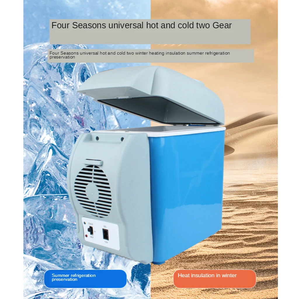 7.5L Mini Car Fridge Refrigerator Electric Freezer Warmer Auto Compressor